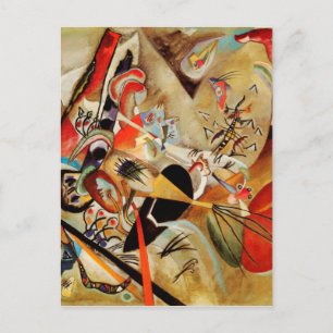 Cartão Postal Abstrato de composição Kandinsky