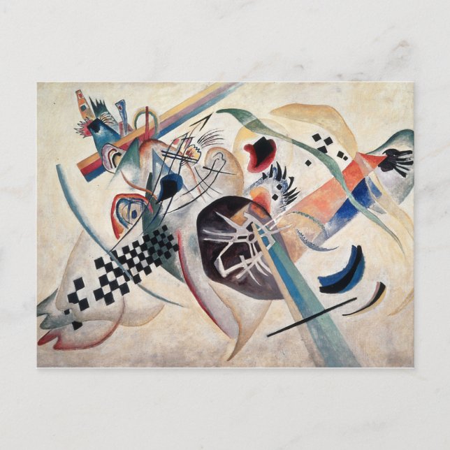 Cartão Postal Abstrato de composição Kandinsky (Frente)