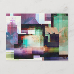 Cartão Postal Abstrato de farol