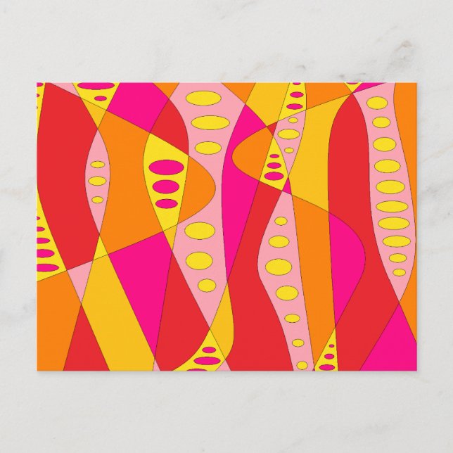 Cartão Postal Abstrato de humor (Frente)