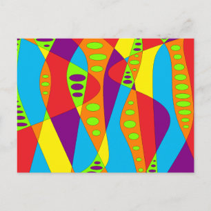 Cartão Postal Abstrato de humor