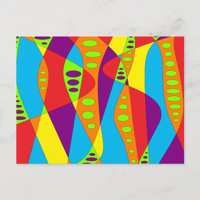 Cartão Postal Abstrato de humor (Frente)