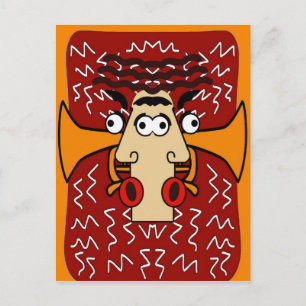 Cartão Postal Abstrato de Jazz legal Cubismo 2