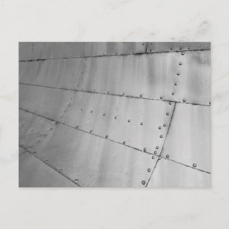 Cartão Postal Abstrato de Pele de Aeronaves de Alumínio