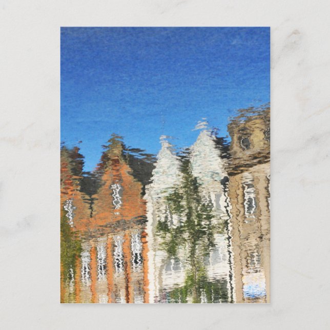 Cartão Postal Abstrato de reflexões (Frente)