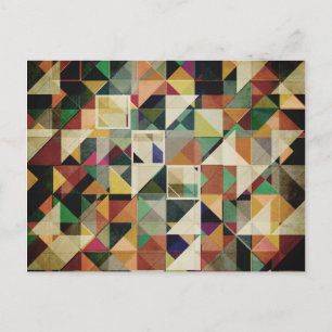 Cartão Postal Abstrato de Tons da Terra