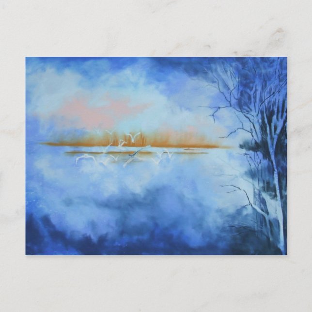 Cartão postal Abstrato de voo Dawn (Frente)