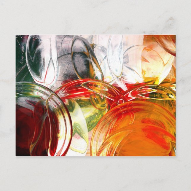 Cartão Postal Abstrato digital (Frente)