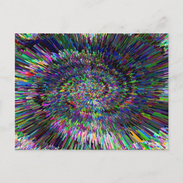 Cartão Postal abstrato dimensional da arte 3D (Frente)