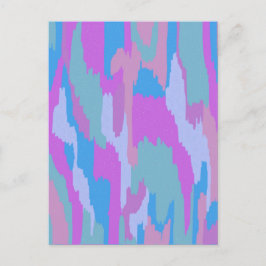 Cartão Postal Abstrato do Paraíso Glacial