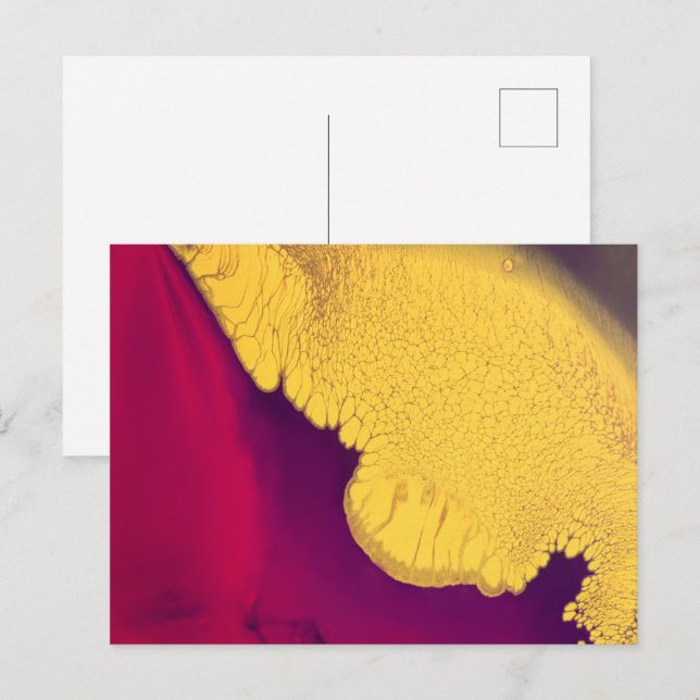 Cartão Postal Abstrato Embrulho Dourado (Frente/Verso)
