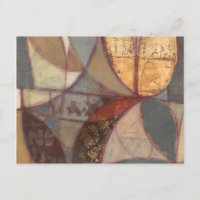 Abstrato Floral Leaf Painting de Norman Wyatt