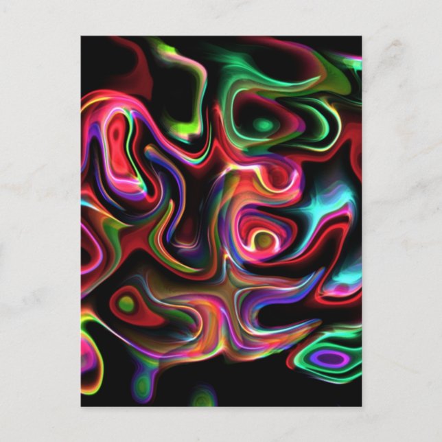 Cartão Postal Abstrato Funky 90 (Frente)