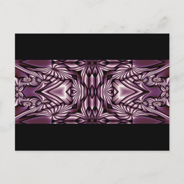 Cartão Postal Abstrato - mini caleidoscópio 4 (Frente)