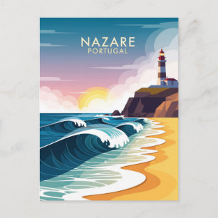 Cartão Postal Abstrato Nazare Portugal