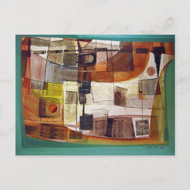 Cartão Postal Abstrato Paisagem Potosi 23,5x16,75 (Frente)