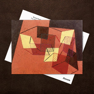 Cartão Postal Abstrato Paul Klee sobre superfícies