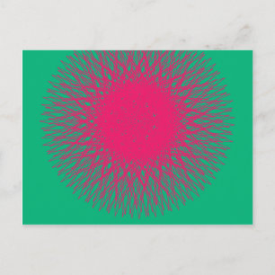 Cartão Postal abstrato pinky