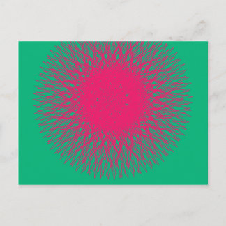 Cartão Postal abstrato pinky