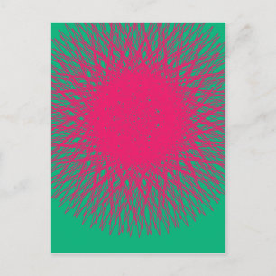 Cartão Postal abstrato pinky