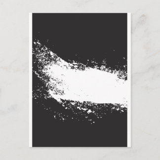 Cartão Postal abstrato preto e branco vo3