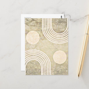 Cartão Postal Abstrato Rainbow, arte boêmia,