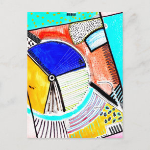 Cartão Postal Abstrato roda