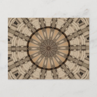 Cartão Postal Abstrato Romano Caleidoscópio Gráfico Design