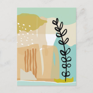 Cartão Postal Abstrato Shapes Verão #ilustração #minimalista