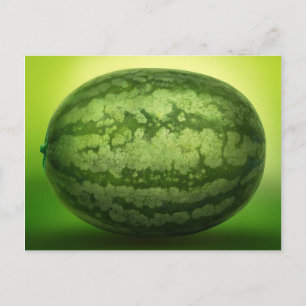 Cartão Postal Abstrato Verde Rind de uma Melancia