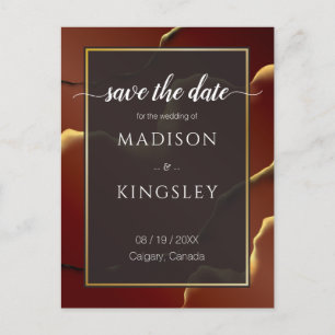 Cartão Postal Abstrato Vermelho Inky Tertão Vermelho Incrível Ca