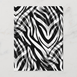 Cartão Postal Abstrato Zebra