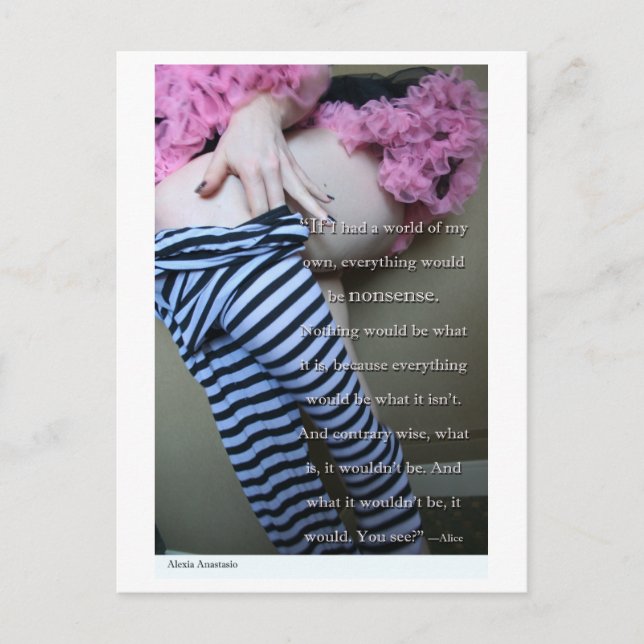 Cartão postal "Absurdo" de Alexia Anastasio (Frente)