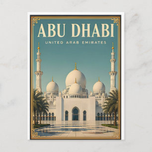 Cartão Postal Abu Dhabi, Emirados Árabes Unidos