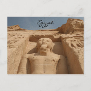 Cartão Postal abu simbel um faroah