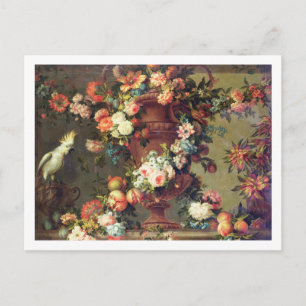 Cartão Postal Abundância de Frutas e Flores