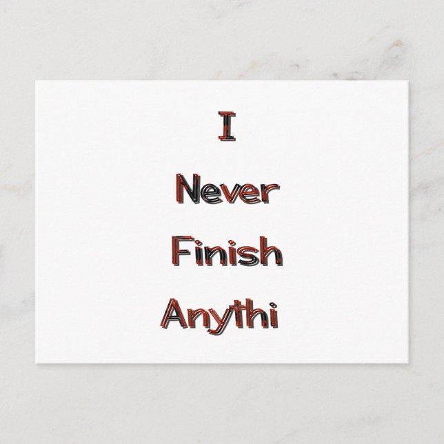 Cartão Postal Acabamento (Frente)