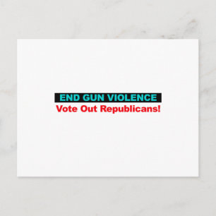 Cartão Postal Acabar com a violência contra as armas - Votar os
