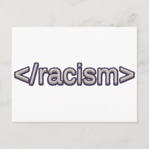 Cartão Postal Acabar com o racismo