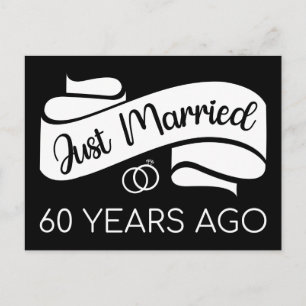 Cartão Postal Acabaram de se Casar há 60 Anos V