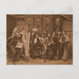 Cartão Postal Academia de Antuérpia Fotografia de 1907