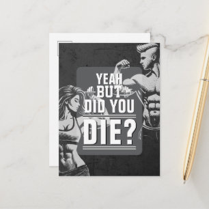 Cartão Postal Academia de Fitness Treino Motivacional Musculação