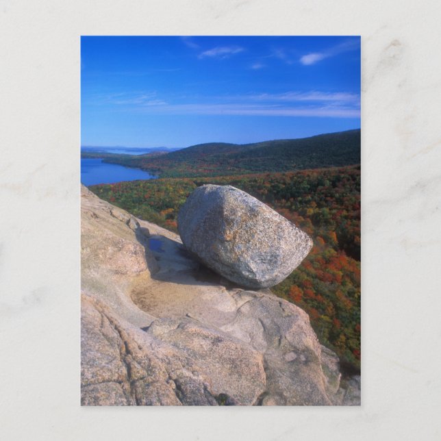 Cartão Postal Acadia Bubble Rock (Frente)