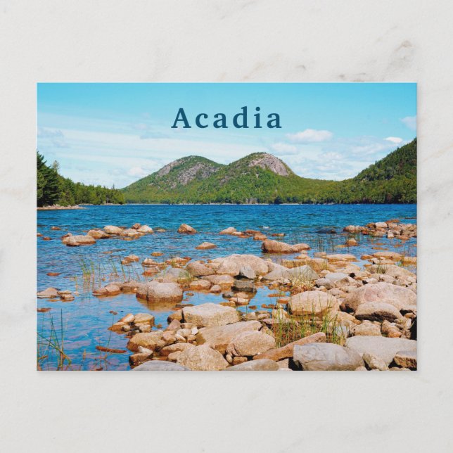Cartão Postal Acadia National Park Jordan Pond Maine (Frente)