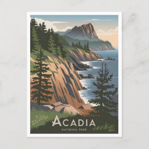 Cartão Postal Acadia National Park Vintage