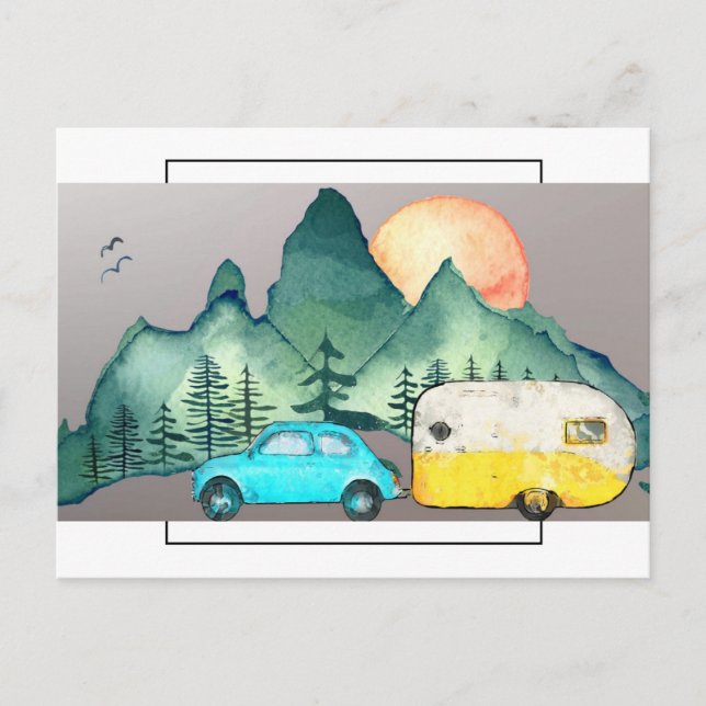 Cartão Postal Acampamento (Frente)