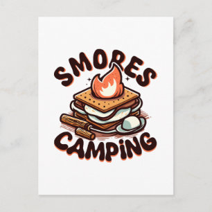 Cartão Postal acampamento de smores