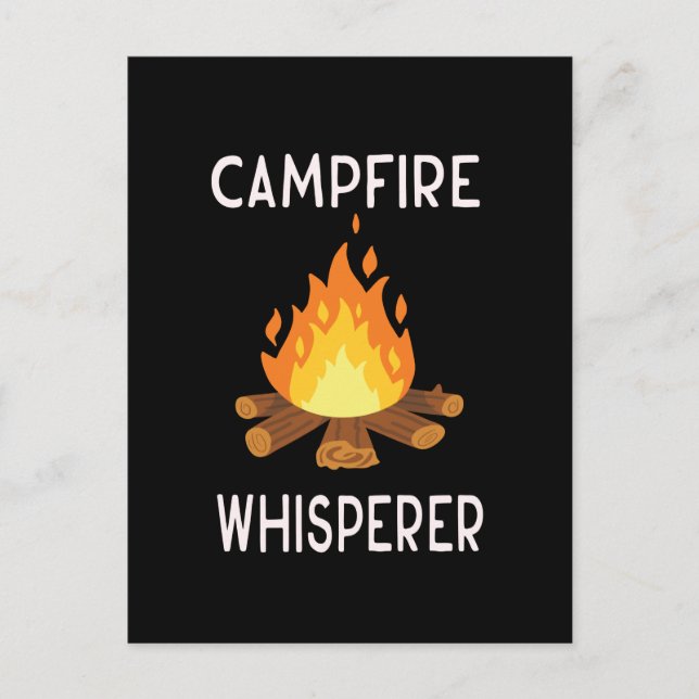 Cartão Postal Acampamento - Suspiro de Campfire (Frente)
