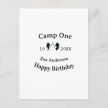 Acampamento um nome de aniversário data aventuraac