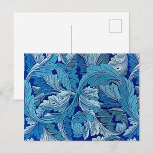 Cartão Postal Acanthus Azul, William Morris